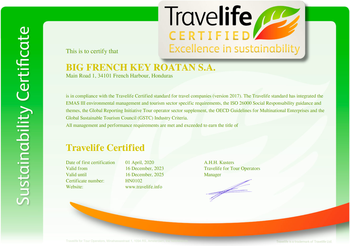 Travelife-Certified